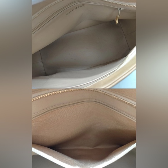 Chanel Medallion Tote Beige Caviar Gold HW - Picture 7 of 10